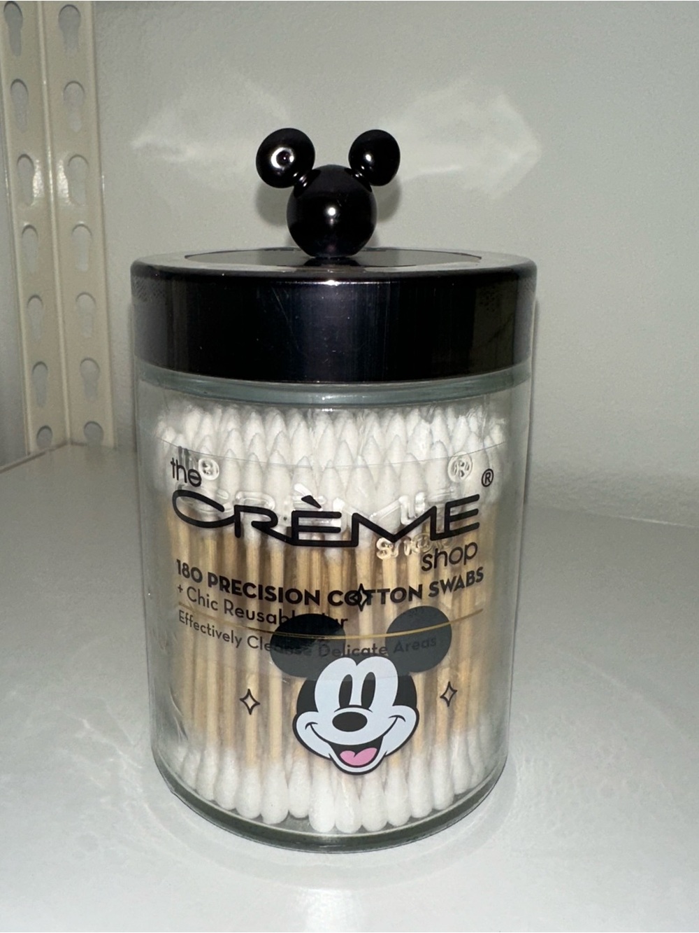 The Crème Shop Mickey Mouse Precision Cotton Swabs - Black